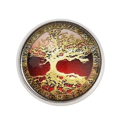 Round Glass Brooches