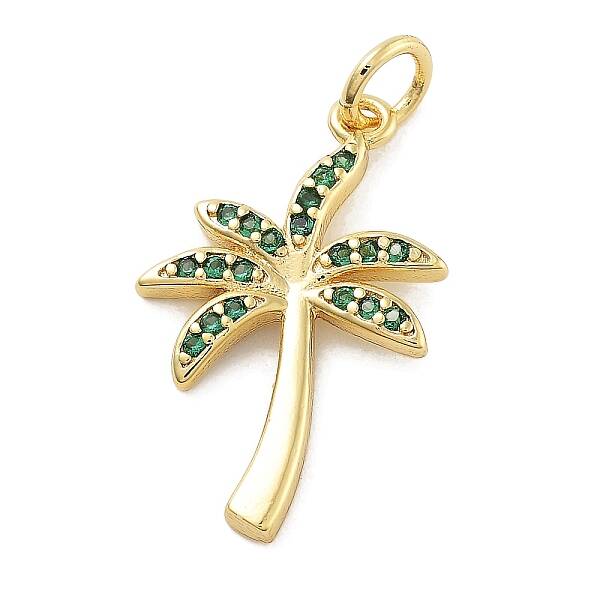 Rack Plating Brass Micro Pave Cubic Zirconia Pendants