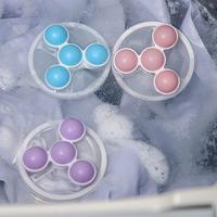 3 Pack Washing Machine Floating Filter Bags Lint Filter Hair Remover Cleaning Decontamination Laundry Balls Clothes Gyro Wash...