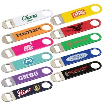 100 Promotional Vinyl Wrapped Paddle Style Bottle Opener - ...