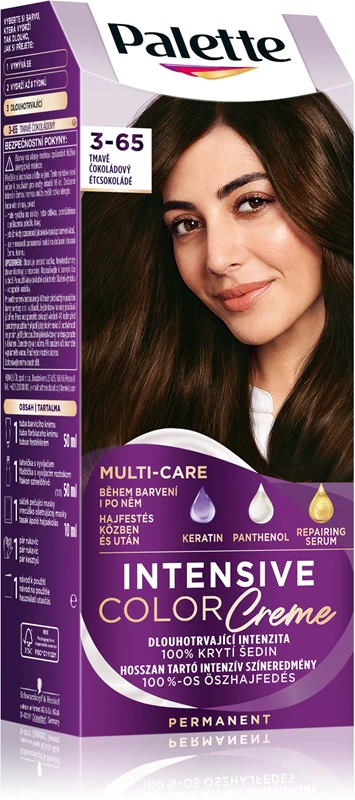 Schwarzkopf Palette Intensive Color Creme permanent hair dye color 3-65 (W2) Dark Chocolate