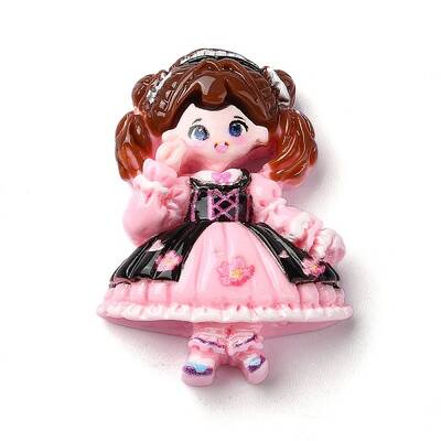 Cartoon Girls Opaque Resin Decoden Cabochons