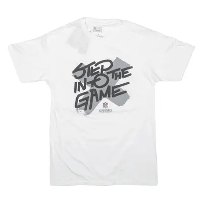 NFL Step Into The Game USA T-Shirt White Short Sleeve Mens M
