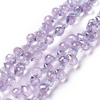 Transparent Glass Beads Strands