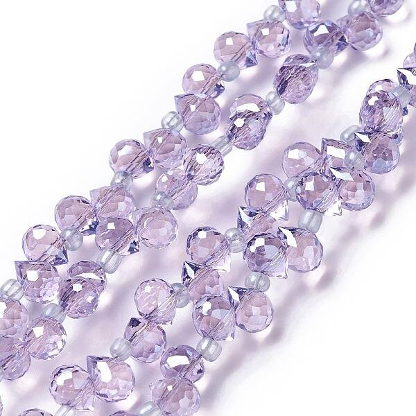 Transparent Glass Beads Strands