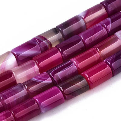 Natural Striped Agate/Banded Agate Beads Strands
