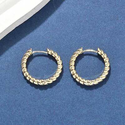 Brass Hoop Earrings