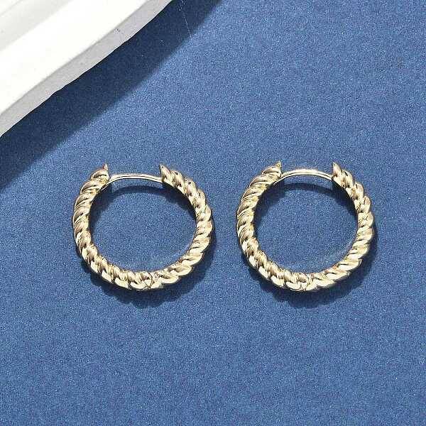 Brass Hoop Earrings