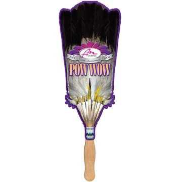 250 Promotional Broom Feather Sandwiched Hand Fan - Paper Products ...