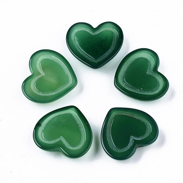 Natural Green Agate Cabochons