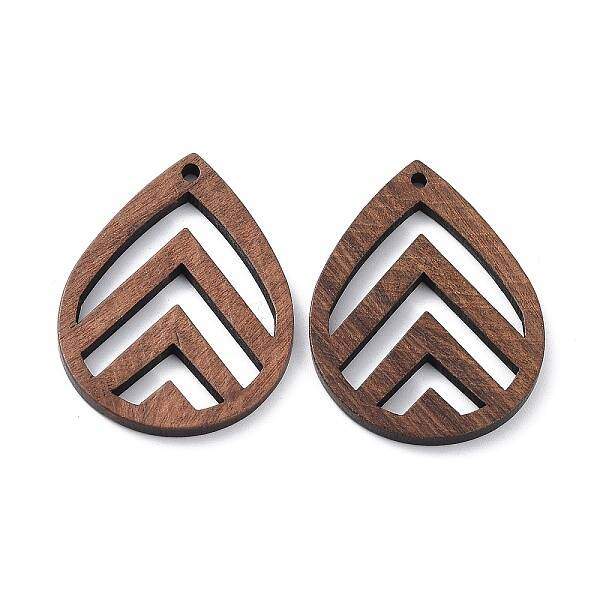 Walnut Wood Laser Cut Pendants