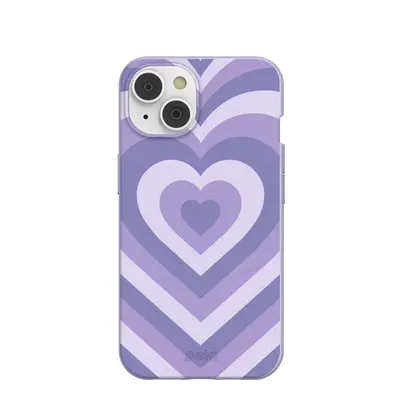 Lavender Power Hearts iPhone 14/16e Case