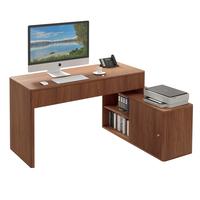 Giratree Modern Computer PC Desk Table with Storage, Corner L Shaped Desk with Drawers, Home Office Desk for Bedroom and Smal...