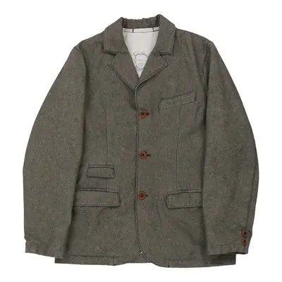 12 Years C.P. Company Blazer - Medium Grey Cotton Blend | Size: medium