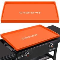 CHEFSPOT Griddle Mat Cover for Blackstone Griddles - Silicone Grill Cover Protector (Orange)