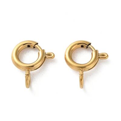 Ion Plating(IP) 304 Stainless Steel Spring Ring Clasps
