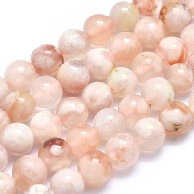 Natural Cherry Blossom Agate Beads Strands