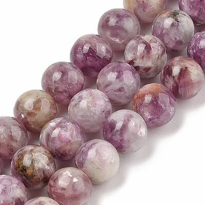Natural Lepidolite/Purple Mica Stone Beads Strands