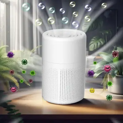 USB Powered Air Purifier, Portable Low Noise Air Purifier with HEPA Filter, Multifunctional Air Purifier for Home, Office, Li...