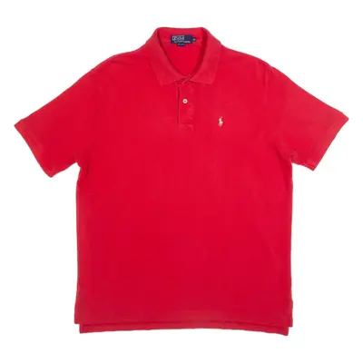POLO RALPH LAUREN Mens Polo Shirt Red XL