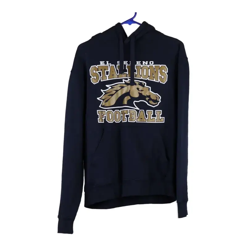 Stallions Football Russell Athletic Hoodie - Medium Navy Cotton Blend