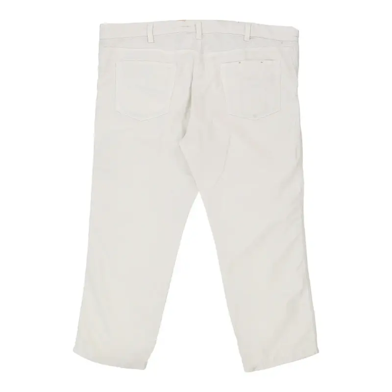 Burberry London Trousers - 44W White Cotton