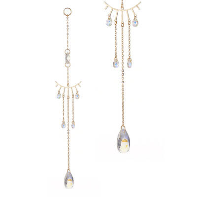 AB Color Glass Teardrop Window Hanging Suncatchers