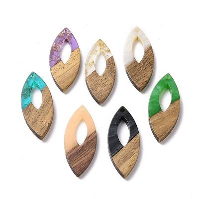 Resin & Walnut Wood Pendants
