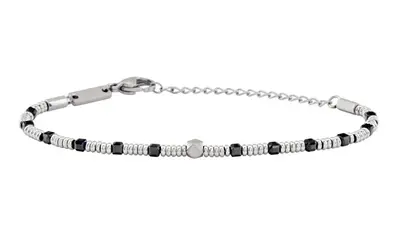 Breil Bracciale Di Perline Con Spinello Nero Priam Tj3649