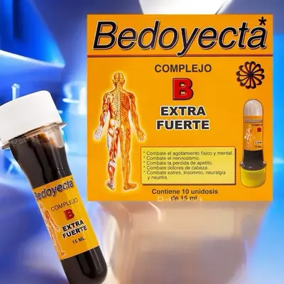 Bedoyecta Complex B B12 Antioxidant Dietary Supplement - 10 Single Doses of 15 mL for Healthcare and Edible Fitness - Vitamin...