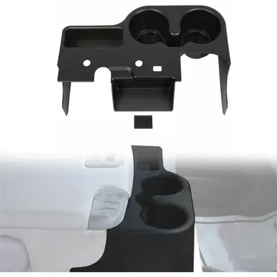 Center Console Cup Holder Compatible with 1999-2001 Ford Super Duty Truck F250/F350/F450/F550 ABS Center Console Organizer At...