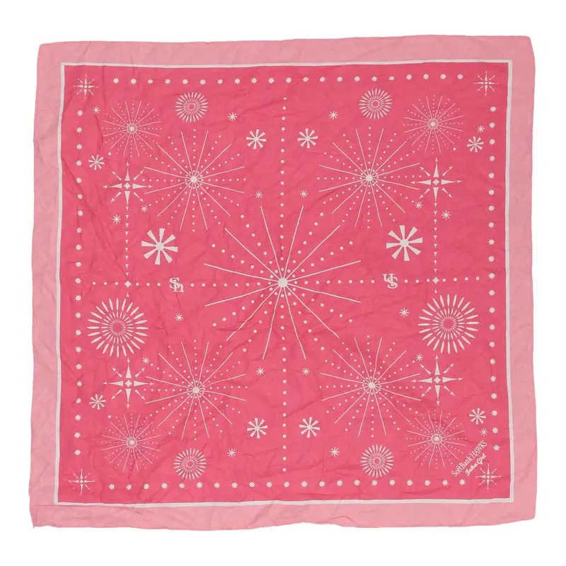 Softbank Hawks Unbranded Scarf - No Size Pink Polyester