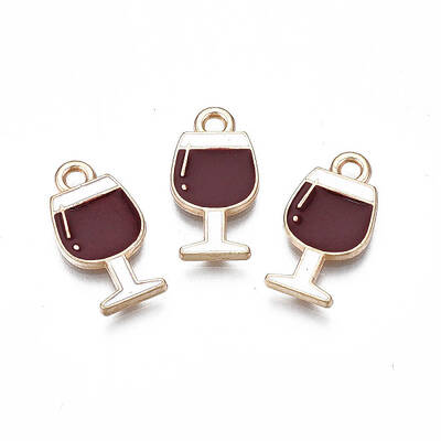 Rack Plating Alloy Enamel Pendants