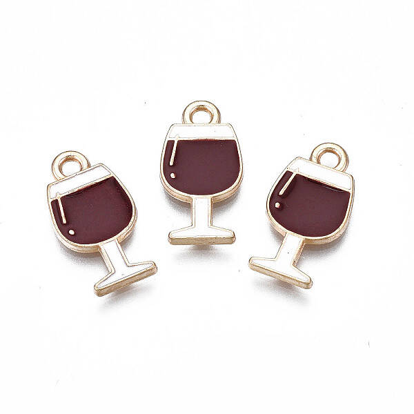 Rack Plating Alloy Enamel Pendants