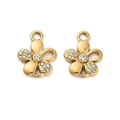 304 Stainless Steel Rhinestone Pendant