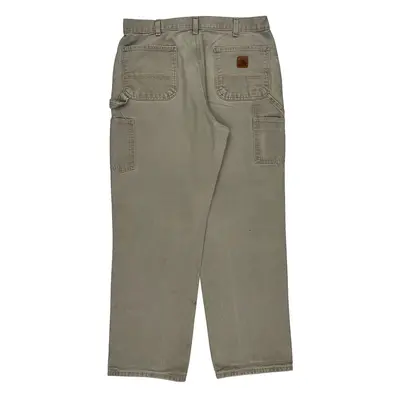 Carhartt Carpenter Trousers - 34? Waist Beige Cotton