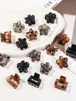 Mini Flower & Square Hair Claws for Hairstyles, Gifts for Her, Hair Accessories for Women & Girls, Minimalist Headwear Suitab...