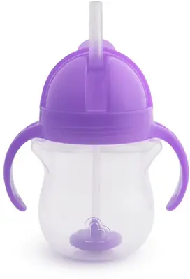 Munchkin Click Lock™ Tip & Sip Straw Cup with Weights Purple 6 Months+ 207ml