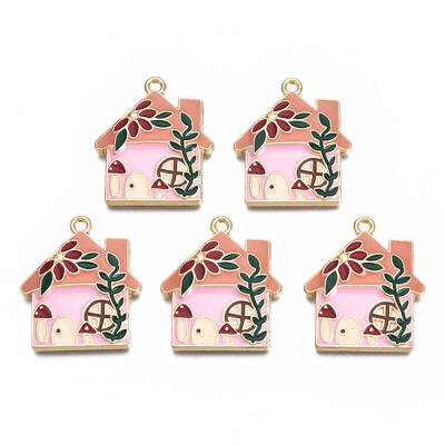 Rack Plating Alloy Enamel Pendants