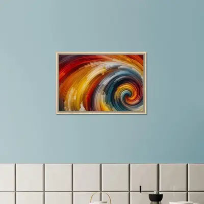 Whirlwind of Color - Framed Abstract Expression