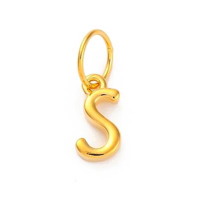 925 Sterling Silver Letter Charms with Jump Rings