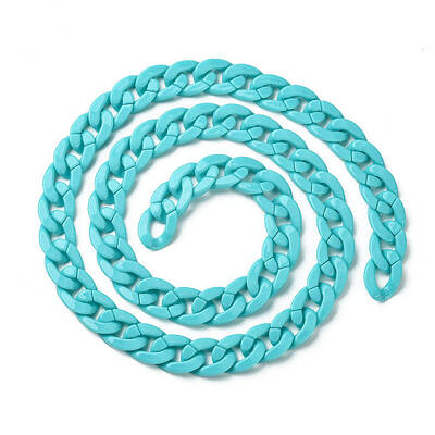 Handmade Opaque Acrylic Curb Chains