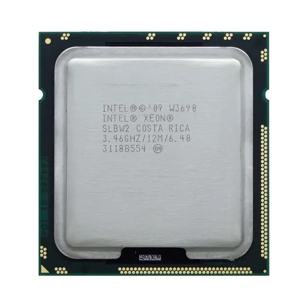 SLBW2 Intel Xeon W3690 6-Core 3.46GHz 6.4GT/s QPI 12MB L3 Cache Socket LGA1366 Processor