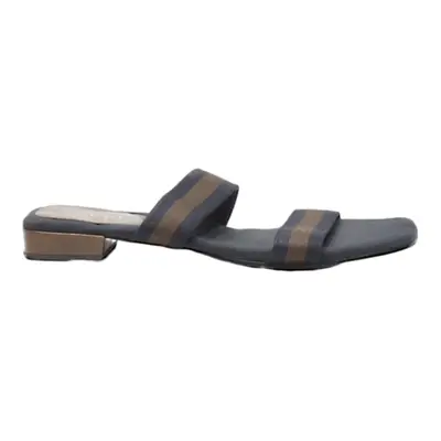 GUCCI Slider Sandals Blue Synthetic Womens UK 5.5