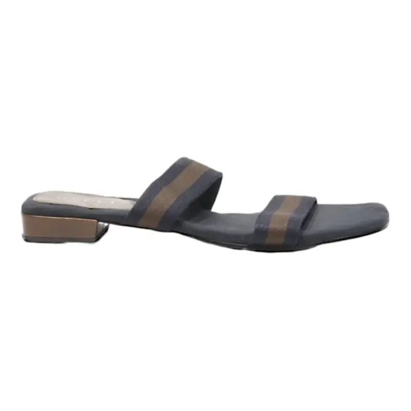 GUCCI Slider Sandals Blue Synthetic Womens UK 5.5
