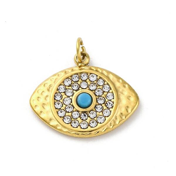 304 Stainless Steel Crystal Rhinestone Pendants
