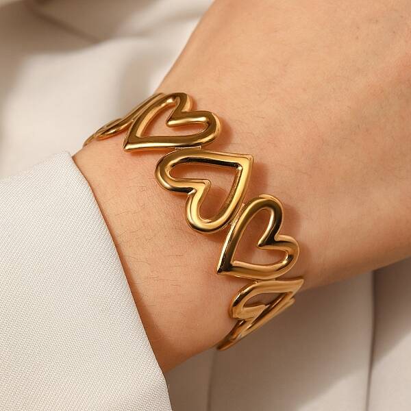 304 Stainless Steel Cuff Bangles for Women