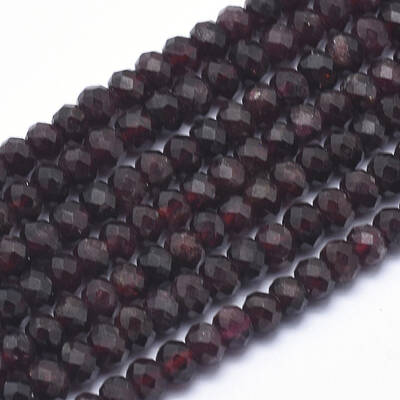 Natural Garnet Beads Strands