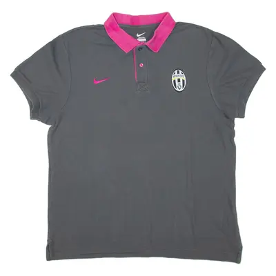 NIKE Juventus Mens Polo Shirt Grey L