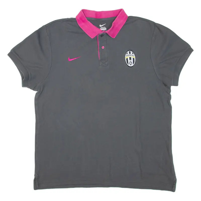 NIKE Juventus Mens Polo Shirt Grey L